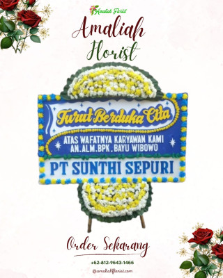 Papan Bunga Duka di Wedi